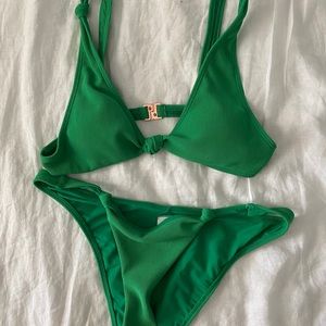 PAPER HEART SWIM BRIGHT GREEN BIKINI